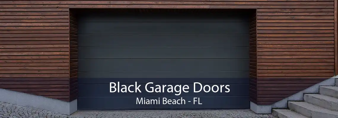 Black Garage Doors Miami Beach - FL