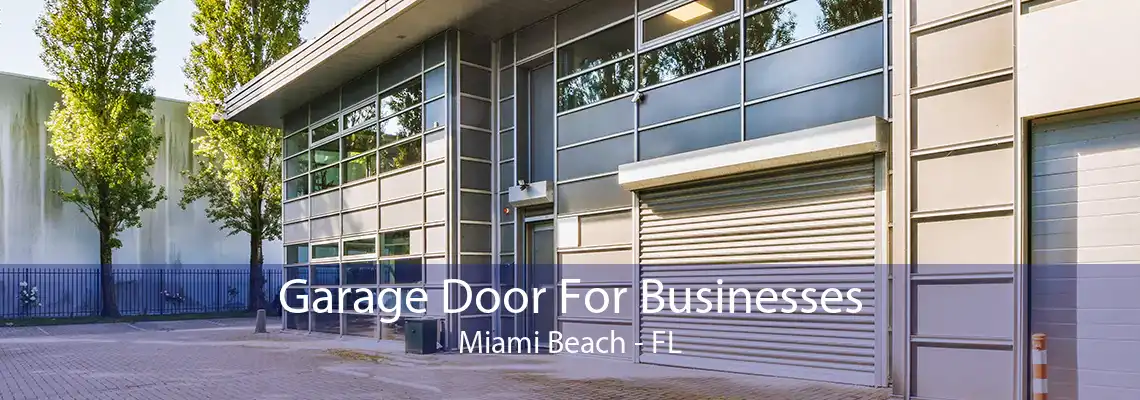 Garage Door For Businesses Miami Beach - FL