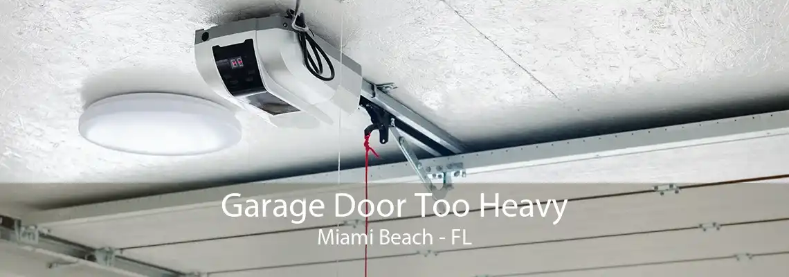 Garage Door Too Heavy Miami Beach - FL